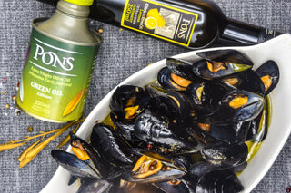 MEJILLONES A LAS TRES PIMIENTAS