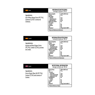 PONS Aceite de Oliva infusionado con Limón 250 Ml.