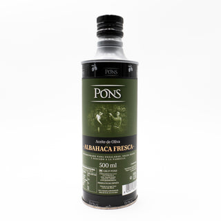 PONS Aceite de Oliva con Albahaca Fresca 500 Ml